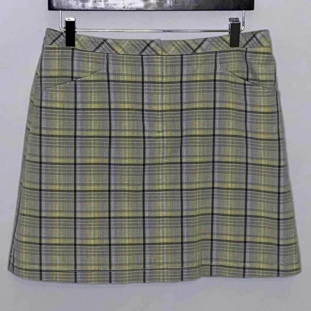 Annika by Cutter & Buck Plaid Golf Skort - Sz 8